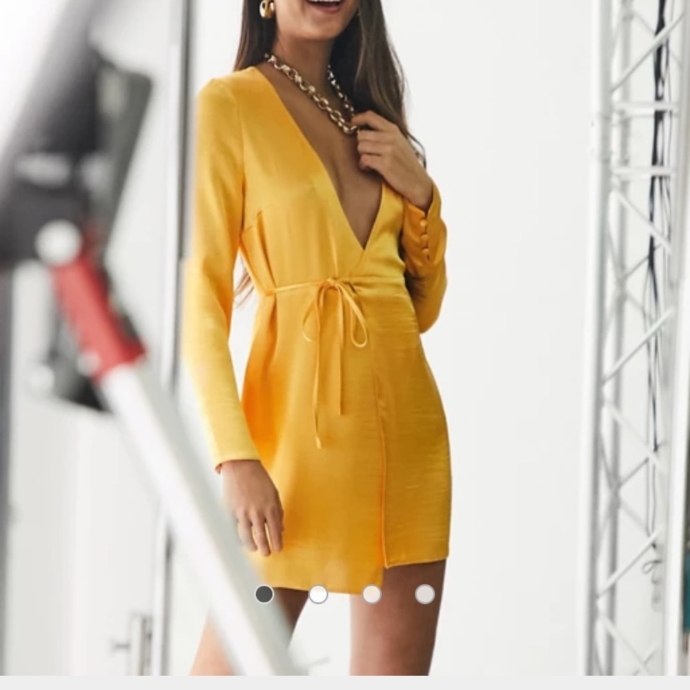 ASOS Design wrap mini dress